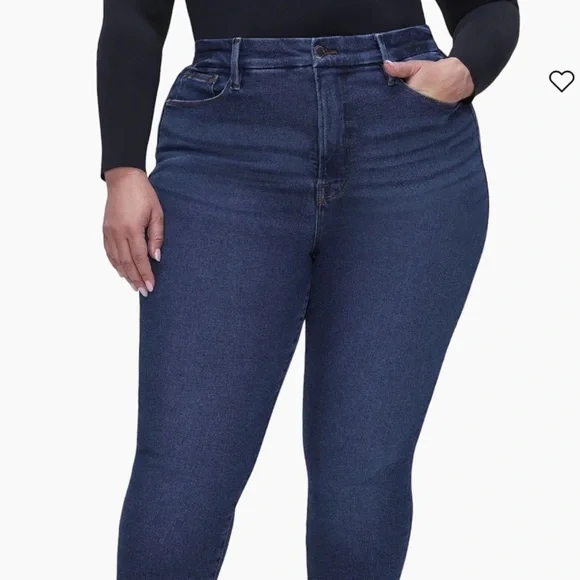 NEW Good American Good Legs LONG Inseam Jeans Skinny Dark Wash Plus Size 30 - Picture 7 of 16